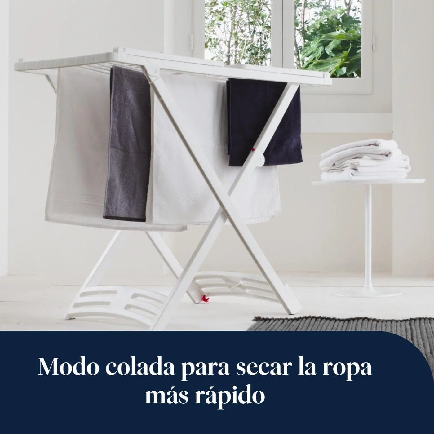 Ropa secándose con el DeLonghi DNS65