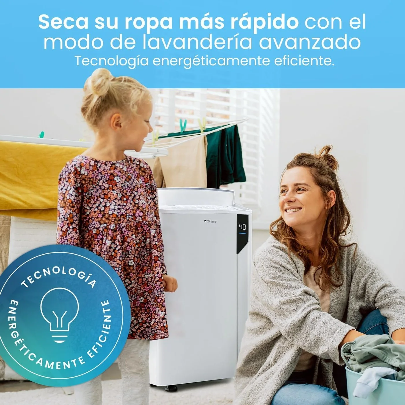 Ropa secándose con el 20L